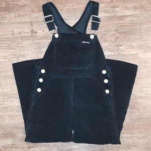Old Navy vintage corduroy kids overalls black 4